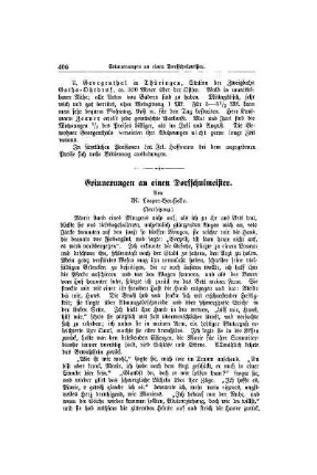Erinnerungen an einen Dorfschulmeister : (Fortsetzung)