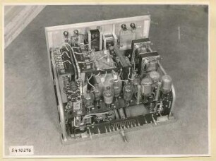 10 kW Fernsehsender Nr. 507, Schrank T1 Einschub Netzteil I, Foto 1954