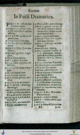 Errores in poesi dramatica.