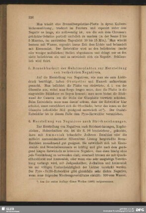 5. Brauchbarkeit der Gelatineplatten zur Herstellung von verkehrten Negativen