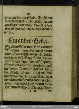 Ein ander Gebet