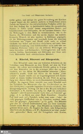 6. Münzfuß, Münzwert und Münzgewicht