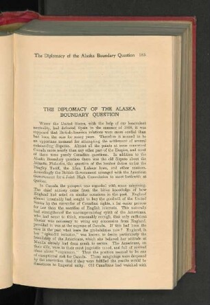 The Diplomacy of the Alaska Boundary Question.
