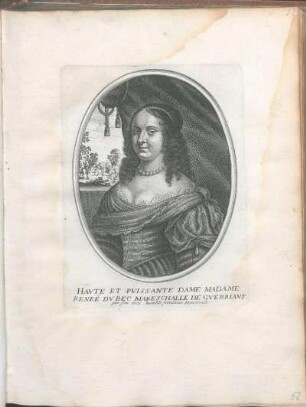Havte Et Pvissante Dame Madame Reneë Dv Bec Mareschalle De Gvebriant.