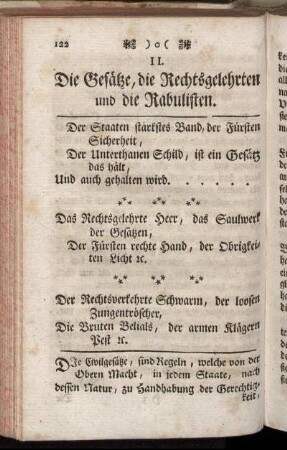 II. Die Gesätze, die Rechtsgelehrten und die Rabulisten.