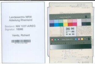 Entnazifizierung Richard Venitz , geb. 00.00.0000 (Beamter)