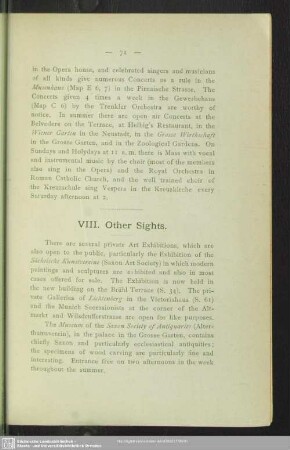 VIII. Other Sights