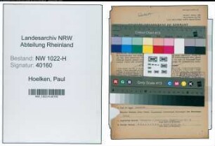 Entnazifizierung Paul Hoelken , geb. 28.07.1909 (Bankangestellter)