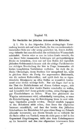 VI: Zur Geschichte der jüdischen Astronomie im Mittelalter.