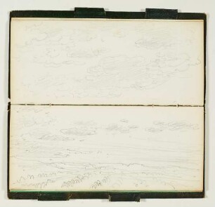 Landschafts- und Wolkenstudie - Baumstudie