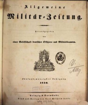 Allgemeine Militär-Zeitung. 25, 25. 1850