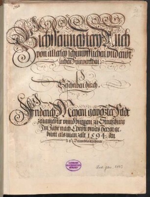 Büchsenmeister- und Feuerwerksbuch - BSB Cgm 8143