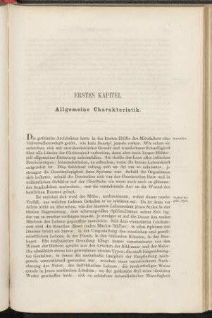 Erstes Kapitel. Allgemeine Charakteristik.