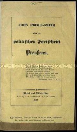 Schrift über die politische Situation in Preußen