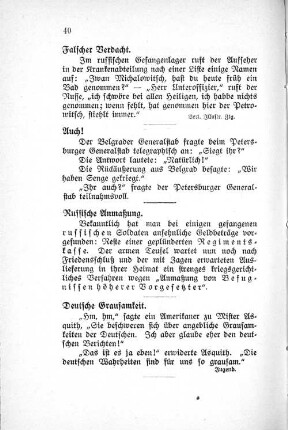 Falscher Verdacht.