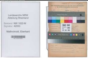 Entnazifizierung Eberhard Mallinckrodt , geb. 06.01.1919 (Arzt)