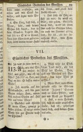 VII. Sündliches Verderben des Menschen. - VIII. Erlösung des Menschen.