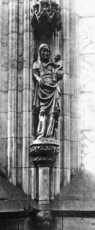 Halberstadt, Dom St. Stephanus und St. Sixtus, Marienkapelle, Anbetung der Heiligen Drei Könige, Madonna