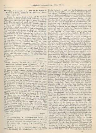 417 [Rezension] Gedeon, Manoyel Io., Gnoseis ek tou typikou tou monon tou Galesiou orous ekdidoutos G. En Kontantinoupolei 1898