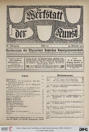 Heft 20 (14. Februar 1910)