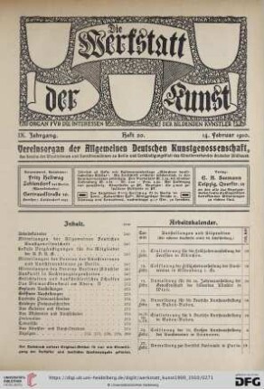 Heft 20 (14. Februar 1910)
