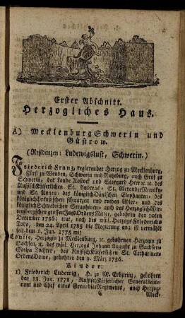 Erster Abschnitt - Zehnter Abschnitt
