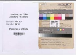 Entnazifizierung Wilhelm Plassmann , geb. 25.05.1905 (Bueroangestellter)