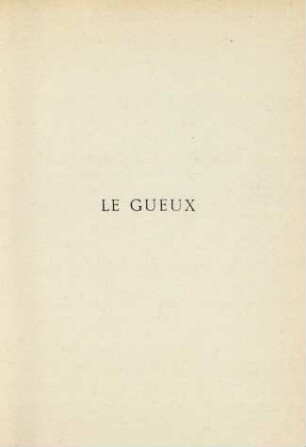 Le gueux