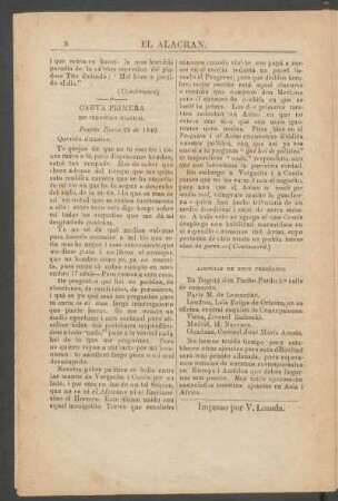 Ajencias de este periódico.