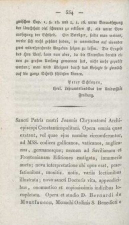 554-563 [Rezension] Johannes Chrysostomus, Opera omnia