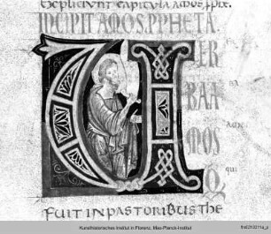 Bibel : Historisierte Initiale U: Abdias
