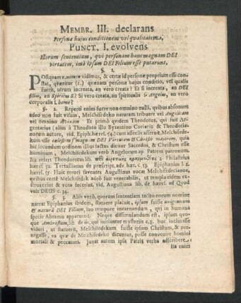 Membr. III. declarans Personae huius conditionem vel qualitatem.