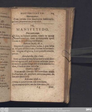 76. Mansuetudo.