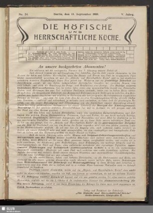 Nr. 24, 15. September 1909