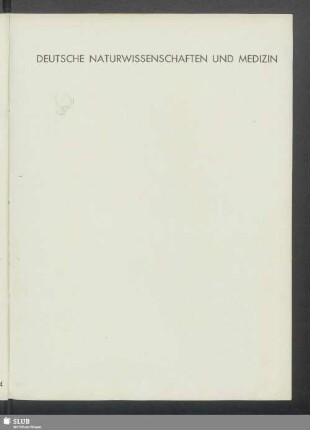 Deutsche Naturwissenschaften und Medizin