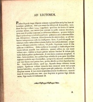 Ad Lectorem.