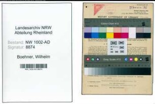 Entnazifizierung Wilhelm Boehner, geb. 19.08.1891 (Verwaltungsbeamter)