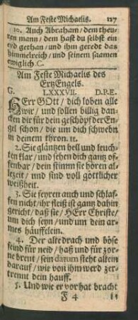Am Feste Michaelis des Ertz Engels.