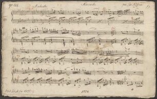 Divertimentos, fl (vl), guit, op. 124, HenK 124 - BSB Mus.Schott.Ha 1795-2 : [heading, at left:] op 124. [at centre:] Serenade [at right:] par Jos: Küffner