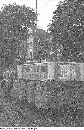 Dresden, 2. Pressefest der Sächsischen Zeitung (SZ) mit Hermann Matern und Carl Bobach, August 1955