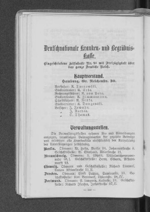 Verwaltungsstellen.