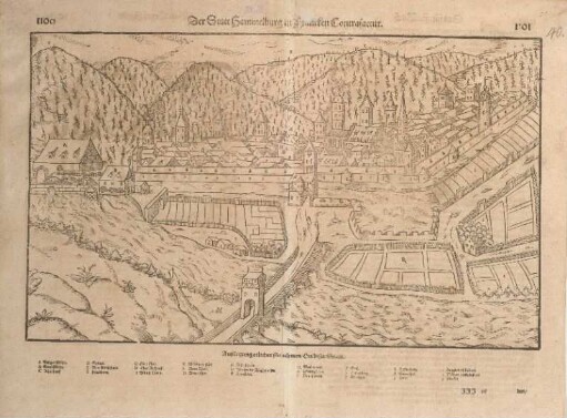 Der Statt Hammelburg in Francken Contrafactur