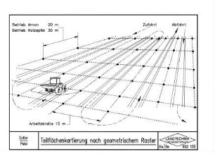Teilflächenkartierung nach geometrischem Raster