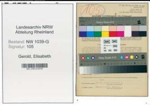 Entnazifizierung Elisabeth Gerold , geb. 08.04.1909 (Buchhalterin)
