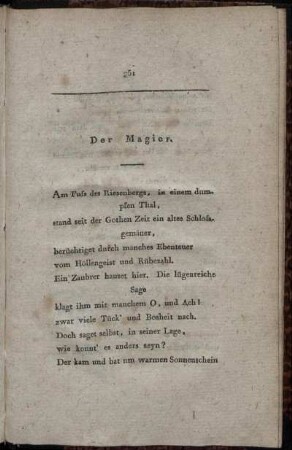 Der Magier.
