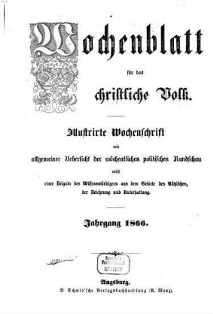 Wochenblatt für das christliche Volk. 1866