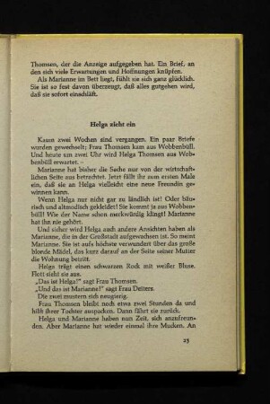 Helga zieht ein