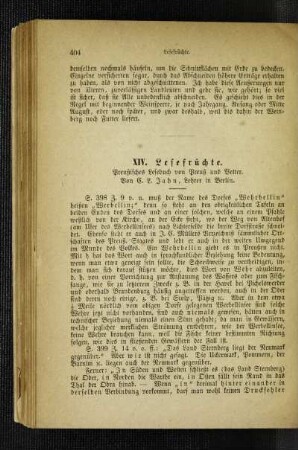 Lesefrüchte : preußisches Lesebuch von Preuß und Vetter