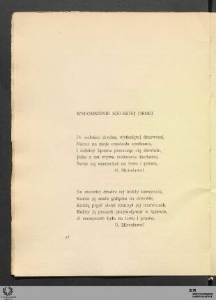 Wspomnienie sielskiej drogi