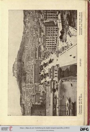 Napoli – Panorama dal Molo. – Panorama par le Mole – Panorama from the Mole – Ansicht vom Hafendamm.